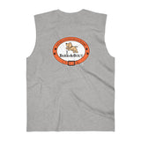 Dog Jumping Logo (Front)__BAB Oval (Back)  ||  Men's Ultra Cotton Sleeveless Tank