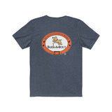 Love Bark-A-Bout Varsity (Front)__Oval Logo (Back)  ||  Bella + Canvas 3001 Unisex Jersey Short Sleeve Tee