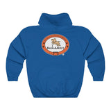 Bark-A-Bout Outline (Front)__Bark-A-Bout Oval (Back) || Unisex Heavy Blend™ Pullover Hooded Sweatshirt