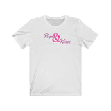 Copy of Pups & Kisses__Pink & Purple || Bella + Canvas 3001 Unisex Jersey Short Sleeve Tee