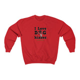 I Love Dog Kisses || Unisex Heavy Blend™ Crewneck Sweatshirt