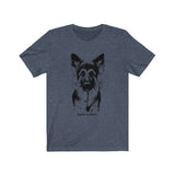 German Shepherd__Cool Toned T-Shirts || Bella + Canvas 3001 Unisex Jersey Short Sleeve Tee