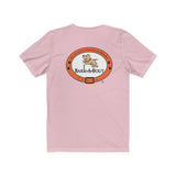 Me + Dog = Love (Front)__BAB Oval (Back)  ||  Bella + Canvas 3001 Unisex Jersey Short Sleeve Tee