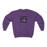 I Love Dog Kisses || Unisex Heavy Blend™ Crewneck Sweatshirt