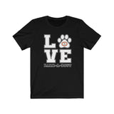 LOVE Bark-A-Bout Varsity || Bella + Canvas 3001 Unisex Jersey Short Sleeve Tee