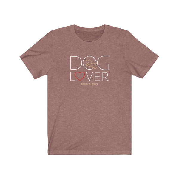 Dog Lover: Beige Dog || Bella + Canvas 3001 Unisex Jersey Short Sleeve Tee