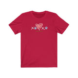XOXO__White And Blue Font  ||  Bella + Canvas 3001 Unisex Jersey Short Sleeve Tee