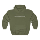 Bark-A-Bout Outline (Front)__Bark-A-Bout Oval (Back) || Unisex Heavy Blend™ Pullover Hooded Sweatshirt