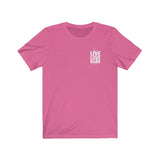 Live, Love, Bark (Front)__Live, Love, Bark (Back) || Bella + Canvas 3001 Unisex Jersey Short Sleeve Tee