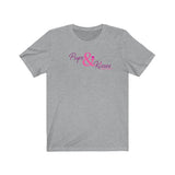 Copy of Pups & Kisses__Pink & Purple || Bella + Canvas 3001 Unisex Jersey Short Sleeve Tee