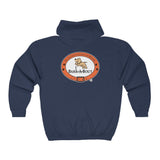 Bark-A-Bout Logo (Front) and Oval Logo (Back)  ||  Unisex Heavy Blend™ Full Zip-Up Hoodie