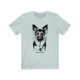 German Shepherd__Cool Toned T-Shirts || Bella + Canvas 3001 Unisex Jersey Short Sleeve Tee