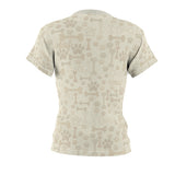 Woof : Paw Print || Women's AOP Cut & Sew Tee