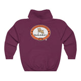 Bark-A-Bout Outline (Front)__Bark-A-Bout Oval (Back) || Unisex Heavy Blend™ Pullover Hooded Sweatshirt