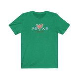 XOXO__White And Blue Font  ||  Bella + Canvas 3001 Unisex Jersey Short Sleeve Tee