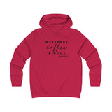 Weekends, Coffee And Dogs  ||  Girlie College Pullover Hoodie