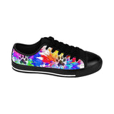 Color Splash Paw Print, Bark-A-Bout Logo  |  Canvas Sneakers