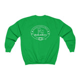 Bark-A-Bout Logo Outline (Front)___BAB Oval Outline (Back)  ||  Unisex Heavy Blend™ Crewneck Sweatshirt