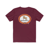 Love Bark-A-Bout Varsity (Front)__Oval Logo (Back)  ||  Bella + Canvas 3001 Unisex Jersey Short Sleeve Tee