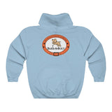 Bark-A-Bout Outline (Front)__Bark-A-Bout Oval (Back) || Unisex Heavy Blend™ Pullover Hooded Sweatshirt