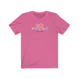 XOXO__White And Blue Font  ||  Bella + Canvas 3001 Unisex Jersey Short Sleeve Tee
