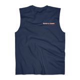 Bark-A-Bout Word (Front)__Oval Logo (Back)  || Men's Ultra Cotton Sleeveless Tank