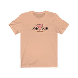 XOXO__Black Font || Bella + Canvas 3001 Unisex Jersey Short Sleeve Tee