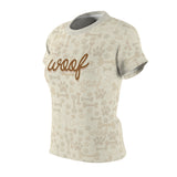 Woof : Paw Print || Women's AOP Cut & Sew Tee