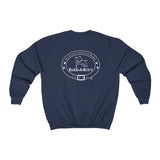 Bark-A-Bout Logo Outline (Front)___BAB Oval Outline (Back)  ||  Unisex Heavy Blend™ Crewneck Sweatshirt