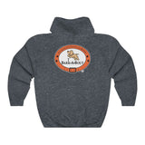 Bark-A-Bout Outline (Front)__Bark-A-Bout Oval (Back) || Unisex Heavy Blend™ Pullover Hooded Sweatshirt