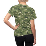 Camo Dog Print  ||  Women's Cut & Sew