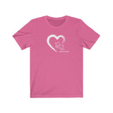 Painted On My Heart (Front)__BAB Logo (Back)  ||  Bella + Canvas 3001 Unisex Jersey Short Sleeve Tee