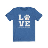 LOVE Bark-A-Bout Varsity || Bella + Canvas 3001 Unisex Jersey Short Sleeve Tee