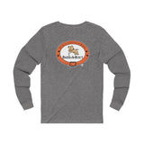 LOVE Bark-A-Bout Varsity (Front)__Oval Logo (Back)  ||  Unisex Jersey Long Sleeve Tee