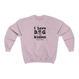 I Love Dog Kisses || Unisex Heavy Blend™ Crewneck Sweatshirt