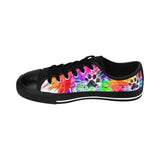 Color Splash Paw Print, Bark-A-Bout Logo  |  Canvas Sneakers