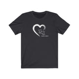 Painted On My Heart (Front)__BAB Logo (Back)  ||  Bella + Canvas 3001 Unisex Jersey Short Sleeve Tee