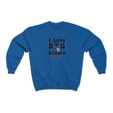 I Love Dog Kisses || Unisex Heavy Blend™ Crewneck Sweatshirt