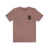 Live Love Bark (Back) || Bella + Canvas 3001 Unisex Jersey Short Sleeve Tee