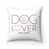 Dog Lover (Front and Back) || Faux Suede Square Pillow