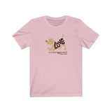 Love Is A Four-Legged Word  ||  Bella + Canvas 3001 Unisex Jersey Short Sleeve Tee