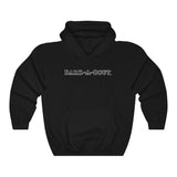 Bark-A-Bout Outline (Front)__Bark-A-Bout Oval (Back) || Unisex Heavy Blend™ Pullover Hooded Sweatshirt
