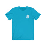 Live, Love, Bark (Front)__Live, Love, Bark (Back) || Bella + Canvas 3001 Unisex Jersey Short Sleeve Tee
