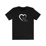 Painted On My Heart (Front)__BAB Logo (Back)  ||  Bella + Canvas 3001 Unisex Jersey Short Sleeve Tee