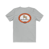 Me + Dog = Love (Front)__BAB Oval (Back)  ||  Bella + Canvas 3001 Unisex Jersey Short Sleeve Tee