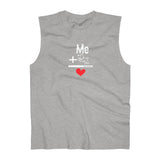 Me + Dog = Love (Front)__BAB Oval (Back)  || Men's Ultra Cotton Sleeveless Tank