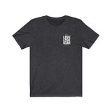 Live, Love, Bark (Front)__Live, Love, Bark (Back) || Bella + Canvas 3001 Unisex Jersey Short Sleeve Tee