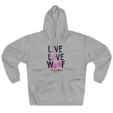 Live, Love, Woof  ||  Unisex Pullover Hoodie