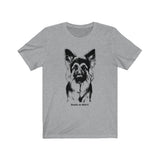 German Shepherd__Cool Toned T-Shirts || Bella + Canvas 3001 Unisex Jersey Short Sleeve Tee