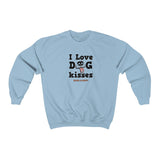 I Love Dog Kisses || Unisex Heavy Blend™ Crewneck Sweatshirt